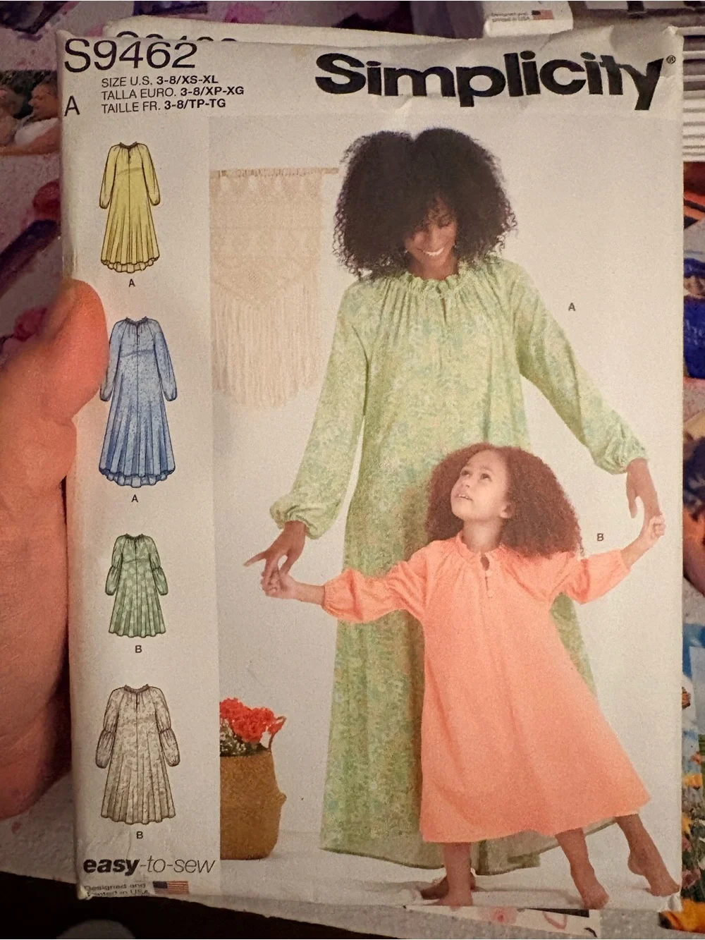 BN UNCUT SIMPLICITY 9462 A SEWING PATTERNS MOTHER DAUGHTER MATCHING SETS